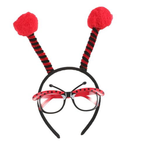 TOGEVAL Marienkäfer-ohren-stirnband Aus Plüsch Und Kunststoff Dekoratives Mädchen-haarzubehör Für Party Karneval Und Cosplay-anlässe von TOGEVAL