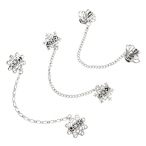 TOGEVAL 1 Satz Retro Anzug Kettenbrosche Teiliges Kragenkette Für Herren Stilvolle Anstecknadel Für Besondere Anlässe Vielseitige Dekoration Für Kleidung Und Accessoires 3 Stück von TOGEVAL