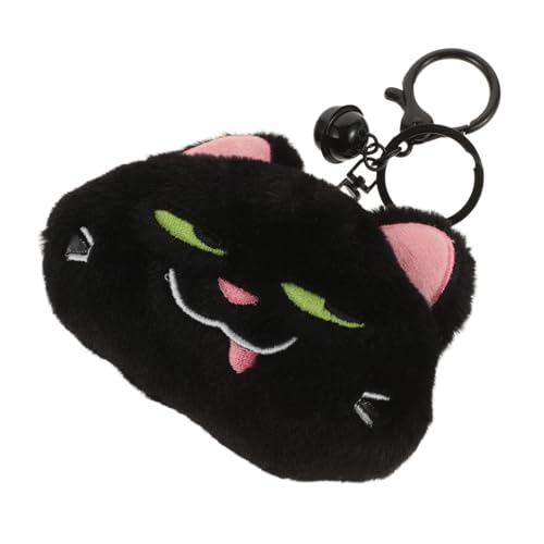 TOGEVAL Plüsch Katze Geldbörse Katze Form Tasche Katzenhalter Anhänger Mit Umweltschonend Langlebig Praktisch Geldbörse von TOGEVAL
