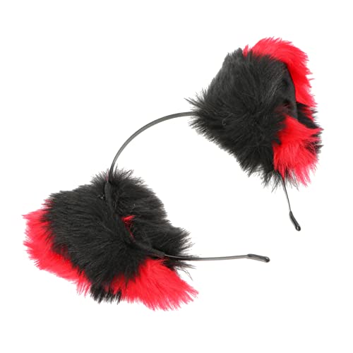 TOGEVAL Haarband mit Katzenohren aus Plüsch stilvolle Kopfbedeckung bequemes Performance-Accessoire für Damen von TOGEVAL