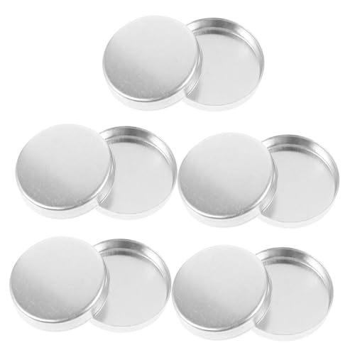 TOGEVAL 10 Stück Leere Aluminium Lidschatten Dosen DIY Make Up Palette Behälter Tragbar und Vielseitig für Lidschatten Aufbewahrung und Schmink Organisation Praktisches Leeres Kosmetik von TOGEVAL
