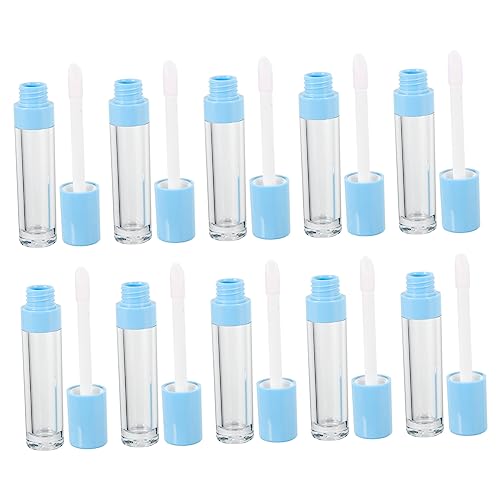 TOGEVAL 10 Stück Nachfüllbare Lip Gloss Röhrchen Leere Lip Oil Probenflaschen aus Hochwertigem für DIY Kosmetik für Lippenbalsam und Reisen von TOGEVAL