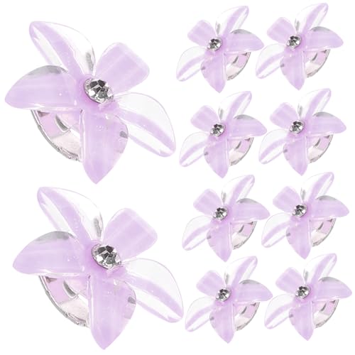 TOGEVAL 10stücke Mini-haarklammern Für Mädchen Blumen-haarklammern Zarte Haarschmuck Für Mädchen Kopfschmuck Für Haar-accessoires Für Erwachsene von TOGEVAL