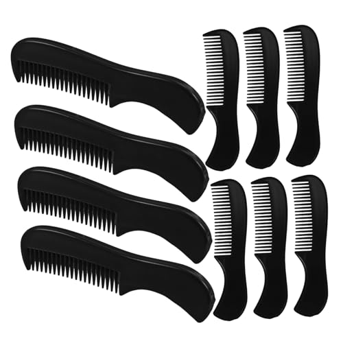 TOGEVAL 10 Stück Teiliges Bartkamm Männer Mini Feine Zähne Praktischer Kunststoff haarkamm Kompakt Tragbar Vielseitig für Bart Haar Augenbrauenpflege Geeignet von TOGEVAL