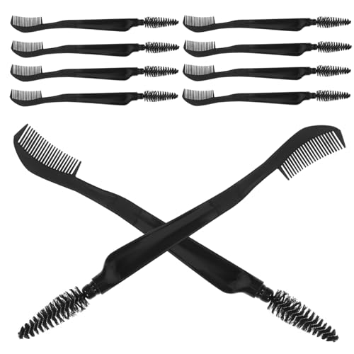 TOGEVAL 10 Stück Teiliges Dual end Augenbrauen Wimpernbürsten Leichtes Langlebiges Makeup tool für Präzises Styling für Zuhause Reisen und Professionelle Anwendung bei Damen von TOGEVAL
