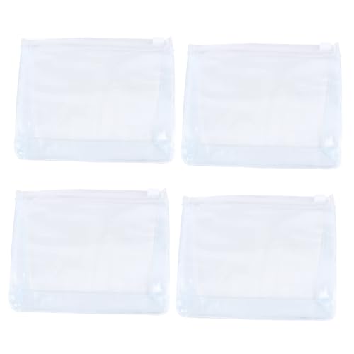 TOGEVAL 10 Stück Teiliges Transparentes PVC Kosmetiktaschen wasserdichte Makeup Organizer Beutel mit Reißverschluss Vielseitig als Reise Toilettenbeutel für Frauen Langlebig und Leicht zu von TOGEVAL