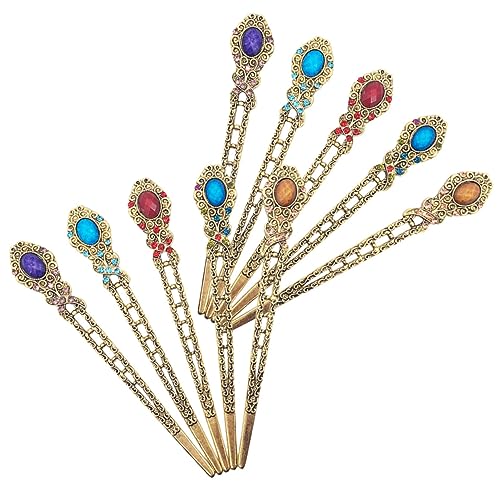 TOGEVAL 10 Stück Vintage Haarnadeln Teiliges Retro Haarschmuck mit Strass für Hochsteckfrisuren Robuste Haarstäbchen für Lange Haare für Damen und Besondere Anlässe TOGEVAL 10 Stück Vintage Haarnadeln Teiliges Retro Haarschmuck mit Strass für Hochsteckfrisuren Robuste Haarstäbchen für Lange Haare für Damen und Besondere Anlässe von TOGEVAL
