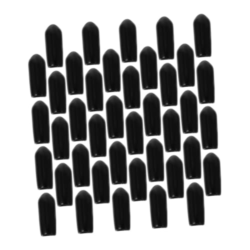 TOGEVAL 100 Stück Haarreifen Ersatzkappen aus Hochwertigem Gummi DIY Haarband Endkappen Groß Transparent Einfache Montage Komfortabel Vielseitig für Haarschmuck und Kopfband Zubehör von TOGEVAL