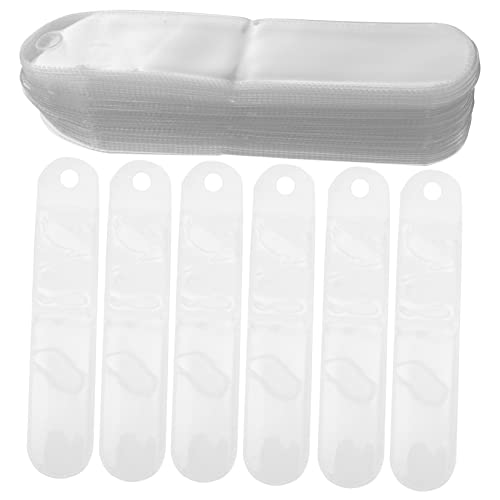 TOGEVAL 100 Stück Transparente Stifthülle Robuste und Leichte Stiftbeutel für Schule und Büro Praktische Aufbewahrung für Stifte und Schreibwaren von TOGEVAL