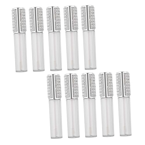 TOGEVAL 10stücke Leere Glas Lip Gloss Tube Diy Lippenstift Stab Behälter Lipgloss Flaschen Kosmetik Container von TOGEVAL