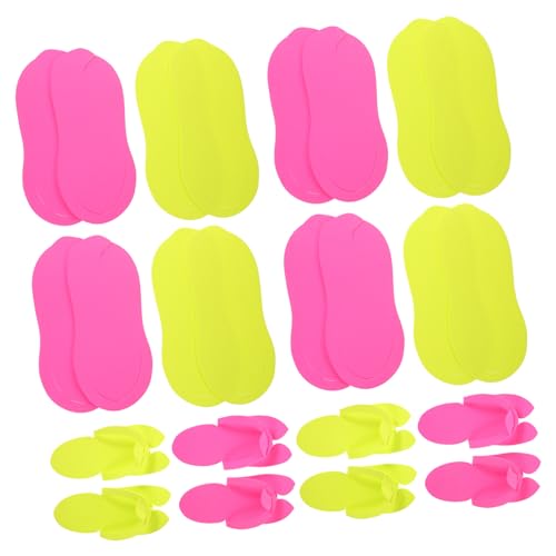 TOGEVAL 12 Paare Einweg EVA Schaumstoff Salon Flip flops Leichte Faltbare Hotel Reise pediküre Hausschuhe Hygienische Bequeme Strand Spa slipper für Damen und Herren von TOGEVAL