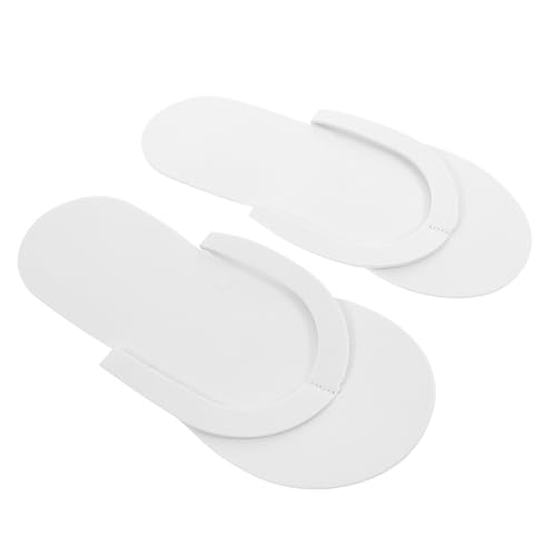 TOGEVAL 12 Paare Einweg Hausschuhe für Damen und Herren Faltbare EVA Slipper Rutschfest Schnell Trocknend Weich und Bequem für Hotel Spa Badezimmer und Reisen von TOGEVAL