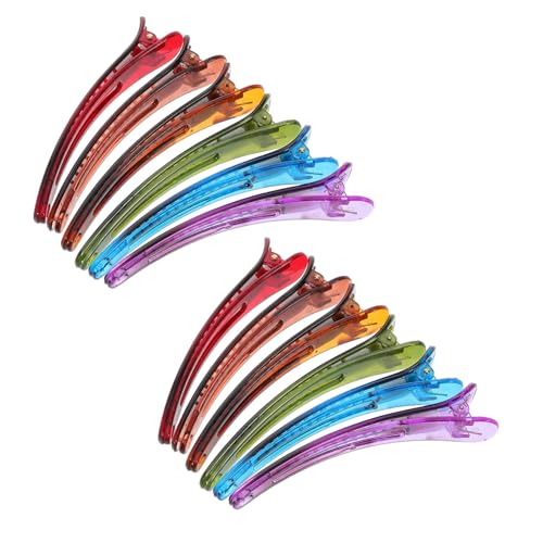 TOGEVAL 12 Stück Bunte Entenschnabelklammer Hängende Wanddekoration Wandbehang Hängende Pflanzgefäße für die Wanddekoration an der Wand befestigtes Blumenrohr Wandblumenvase Plastik von TOGEVAL