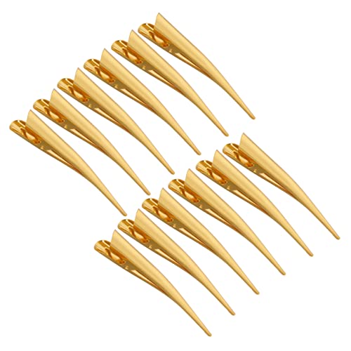 TOGEVAL 12 Stück Große Metallhaarklammern Für Styling Schnitt Rostfreier Haarnadel Rutschfest Für Friseure Und Damen Für Dickes Und Dünnes Haar von TOGEVAL
