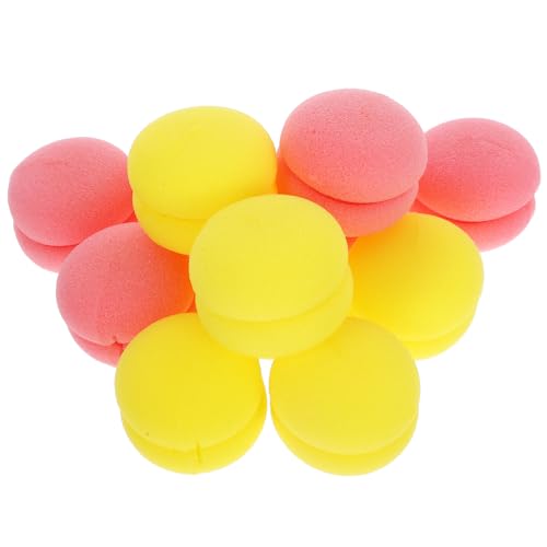TOGEVAL 12 Stück Lockenwickler Aus Schwamm Lockenwickler Aus Weichem Schaumstoff Runde Lockenwickler Aus Schwamm Für Frauen Und Mädchen von TOGEVAL