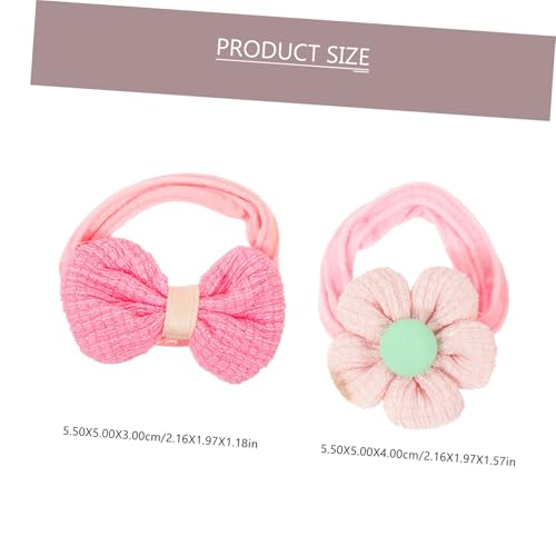 TOGEVAL 12 Stück Teiliges Haargummi Mädchen Elastische mit Blumen Schleifen design Schonend für Zartes Haar für Ponytails Partys und Alltag Vielseitiger Haarschmuck von TOGEVAL