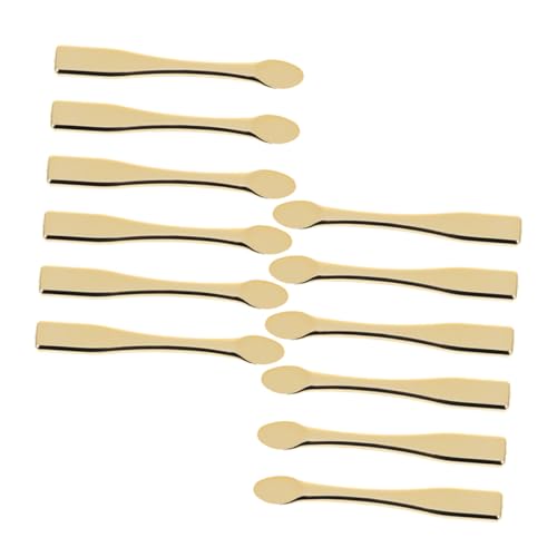 TOGEVAL 12 Stück Teiliges Kosmetikspachtel für Wiederverwendbare Make Up Löffel für Cremes Sanfte Anwendung Platzsparend für Ihre Schönheitsroutine für Hautpflegeprodukte von TOGEVAL