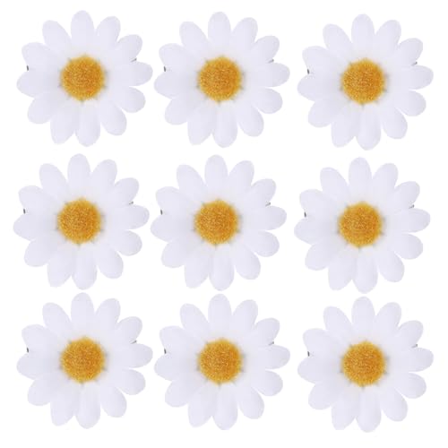 TOGEVAL 12stücke Simulation Daisy Haarspangen Für Damen Und Mädchen Haarclips Weiß Für Verschiedene Anlässe Und Outfits Langlebig Gutem von TOGEVAL