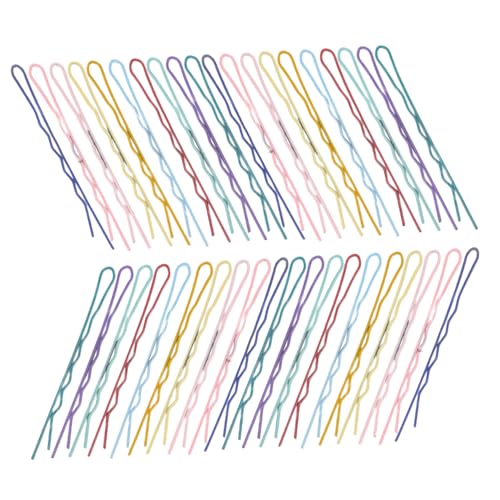 TOGEVAL 150 Stück Bunte Metall Haarspangen Wellenförmige Farbige Haarklammern Für Frauen Mädchen Robuste Kompakte Styling Clips Für Vielseitige Frisuren Reisegeeignet von TOGEVAL