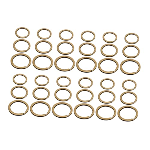 TOGEVAL 150stücke Schlüsselring Metall Kupfer Schlüsselanhänger Ring Schlüsselbund Teil Schlüsselfixierung Schlüsselanhänger Teile Für Zubehör von TOGEVAL