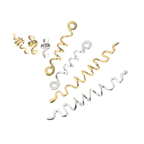 TOGEVAL 16 Stück Teiliges Spiral Haarperlen für Zöpfe Dreadlocks Haarschmuck Modische Haarspiralen für Flechtfrisuren Fest Haltend Einfach Anzubringen für Partys und Hochzeiten TOGEVAL 16 Stück Teiliges Spiral Haarperlen für Zöpfe Dreadlocks Haarschmuck Modische Haarspiralen für Flechtfrisuren Fest Haltend Einfach Anzubringen für Partys und Hochzeiten von TOGEVAL