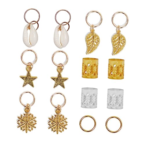 TOGEVAL 164 Stück Teiliges Dreadlocks Ringe Set Metall Haarmanschetten Kreative Haarschmuck Accessoires für Stilvolle Frisuren zum Dekorieren von Zöpfen und Dreadlocks von TOGEVAL