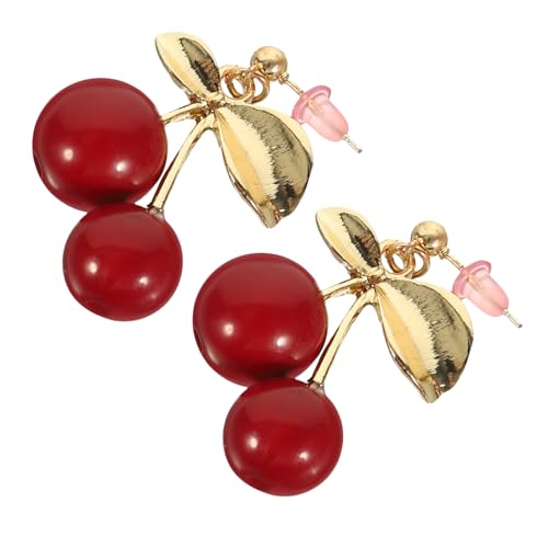 TOGEVAL 1Paar Kirschohr Ohrringe mit Dangler Design Hypoallergen Kreative Kirschform für Partys Eleganter Ohrschmuck für Frauen TOGEVAL 1Paar Kirschohr Ohrringe mit Dangler Design Hypoallergen Kreative Kirschform für Partys Eleganter Ohrschmuck für Frauen von TOGEVAL