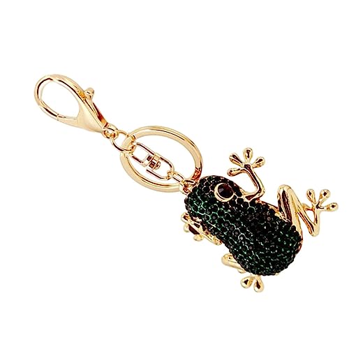 TOGEVAL Frosch-Schlüsselanhänger Zubehör Schlüsselanhänger Tasche zum Aufhängen Dekoration zarter Schlüsselanhänger Schlüsseldekor Cartoon-Frösche-Form-Design von TOGEVAL