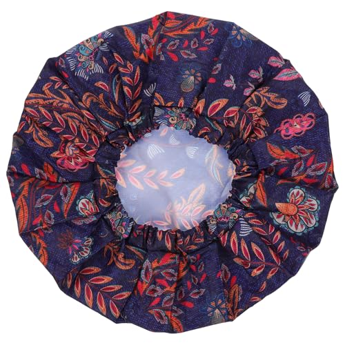 TOGEVAL Duschhaube Für Männer Oxford Stoff Einstellbare Größe Haarschutz Für Lange Haare Wiederverwendbar Badekappen Für Männer von TOGEVAL