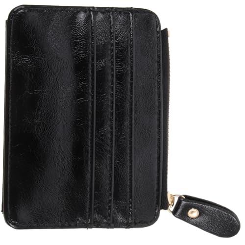 TOGEVAL Damen Geldbörse Klein Mit Herzmuster Für Alltag Ausgehen Party Schwarz Lederdesign Kosmetiktasche Handtasche Damenhandtasche Abendparty von TOGEVAL