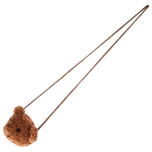 TOGEVAL 1stück Niedliche Plüsch Umhängetasche Für Mädchen Cartoon Bär Design Große Kapazität Für Münzen Schlüssel Und Kleine Gegenstände Für Schule Einkaufen Und Partys von TOGEVAL