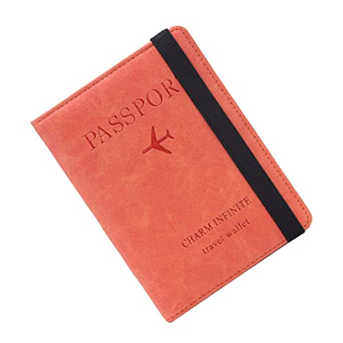 TOGEVAL Damen Geldbörse Ausweishülle Fototasche Geheimtasche Safe für Frauen Orange Multifunktions-Aufbewahrungstasche von TOGEVAL