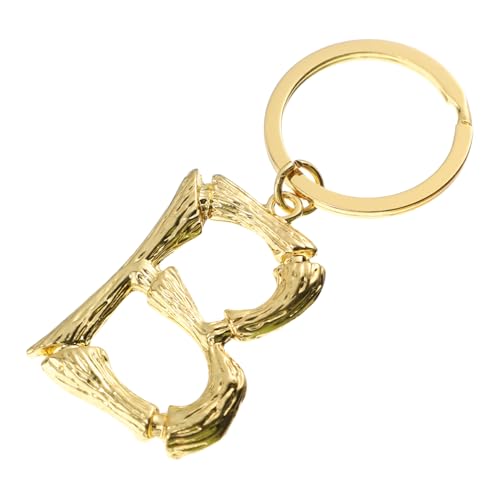 TOGEVAL 1stk Brief Schlüsselanhänger Anfangsbuchstabe Schlüsselanhänger Gold Paar Schlüsselanhänger Autoschlüssel-schlüsselanhänger Auto Schlüssel Halter Schlüsseldekor Mann Legierung von TOGEVAL