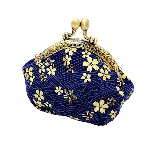 TOGEVAL 1stück Retro Change Purse Mit Heißer Prägung Stilvoller Münzbeutel Für Frauen Für Karten Kleingeld Und Kleine Gegenstände Elegantem Kirschblüten-Design von TOGEVAL