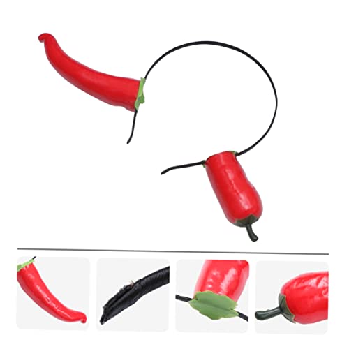 TOGEVAL 1stück Lustiger Haarreif Mit Pfefferdesign Und Kreativer Kopfschmuck Für Partys Und Cosplay Für Erwachsene Und Unvergessliche Fotos von TOGEVAL