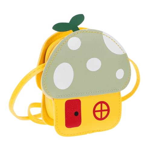 TOGEVAL Junge Mädchen-pilztasche Aus Pu Cartoon-wechseltasche Münztasche Modische Geldbörse Umhängetasche Für Mädchen Hellgrün Für Kleingeld Snacks Süßigkeiten Und Schlüssel von TOGEVAL