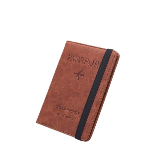 TOGEVAL 1stück RFID Wallet Für Damen Multifunktionale Pu Leder Geldbörse Kaffee Schlank Und Praktisch Für Reisen Zum Halten Von Pässen Ausweisen Und Fotos von TOGEVAL