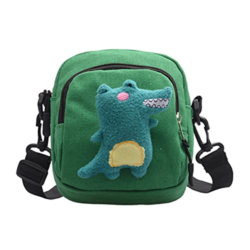 TOGEVAL Modische Umhängetasche aus Canvas mit Dinosaurier- kompakte Umhängetasche für Damen Schultertaschen von TOGEVAL