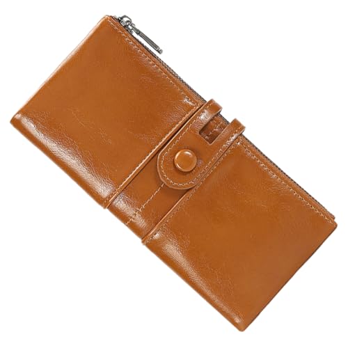 TOGEVAL 1stück Antiker Damen Geldbeutel Aus Lederimitat Vintage Handtasche Mit Anti-Magnet-Funktion Khaki Für Frauen Die Stil Und Schätzen Langlebig Zuverlässig Und Elegant von TOGEVAL