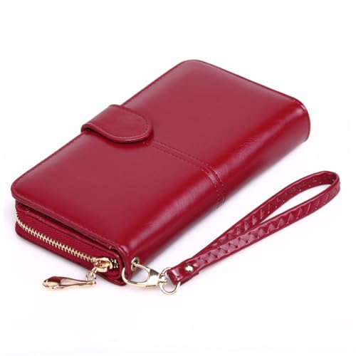 TOGEVAL 1stück Damen Pu Geldbörse Handtasche Mit Reißverschluss Und Druckknopf Stilvoller Reisegeldbeutel Für Alltag Und Besondere Anlässe Praktisch Und Sicher von TOGEVAL