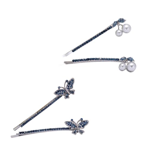 TOGEVAL 2paare Haarklammern Für Damen Funkelnde Schmetterlinge Haarschmuck Für Erwachsene Für Partys Cosplay Und Besondere Anlässe von TOGEVAL