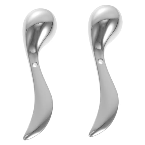 TOGEVAL 2 Stück Augencreme Sticks mit Gesichtsmassagefunktion Langlebiger Praktischer Augencreme Applikator und Löffel für Tägliche Anwendung gegen Schwellungen Tragbar und Einfach zu von TOGEVAL