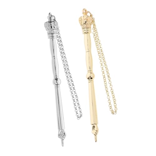 TOGEVAL 2 Stück Bibel Lesezeiger Buchzeiger Bibel Leseführer Gekrönter Zeiger Bibel Lesewerkzeug Tragbares Lesewerkzeug Zeiger Werkzeug Buchmarker Zeiger Silberfarbene von TOGEVAL