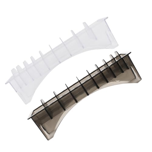 TOGEVAL 2stücke Limit Comb Organizer Aufbewahrungsbox Für Haarschneider Kompakte Haarwerkzeug-Organizer Für Friseursalons Und Heimgebrauch Robuste Transparente Box Für von TOGEVAL