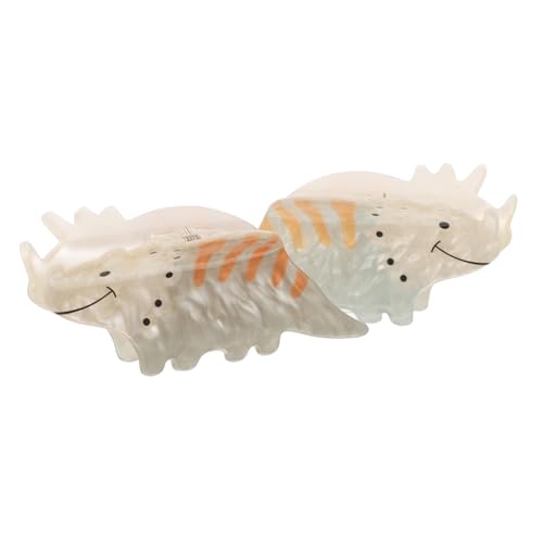 TOGEVAL 2 Stück Dinosaurier Haarklammern aus Acryl Lustige Dinosaurierform Rutschfeste Haarspangen für Frauen Stylische Accessoires für Dutt oder Pferdeschwanz Leichte und Langlebige Clips von TOGEVAL