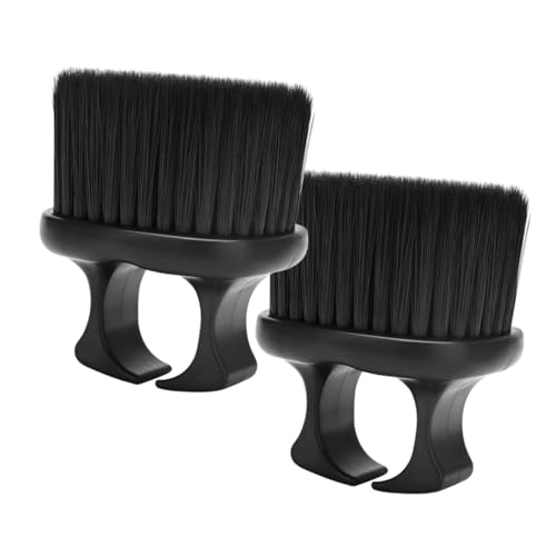 TOGEVAL 2 Stück Ergonomische Bartbürste für Männer Rutschfestem Ringgriff Komfortablen Borsten für Sanfte Bartpflege Vielseitig für den täglichen Gebrauch und Zuhause Geschenk für Herren von TOGEVAL