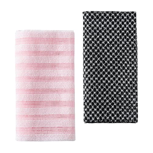 TOGEVAL 2stücke Badetuch Körperwäscher Peeling Handtuch Für Heimgebrauch Duschtuch Hautreinigungstuch Für Arm Bein Brust Rücken Schnell Abtrocknend von TOGEVAL