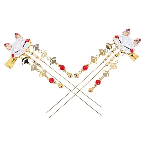 TOGEVAL Kopfschmuck Im Chinesischen Stil 2 Stück Haarspange Mit Quaste Aus Aluminiumlegierung Haarnadel Mädchenhaar Haarnadelclip von TOGEVAL