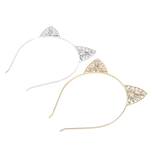 TOGEVAL 2 Stück Glitzernde Katzenohren Haarbänder Schicke Kopfbedeckung für Mädchen Jahre Eleganter Haarreif mit Funkelnden Weißen und Goldenen Katzenohren für Partys und Kostümfeste TOGEVAL 2 Stück Glitzernde Katzenohren Haarbänder Schicke Kopfbedeckung für Mädchen Jahre Eleganter Haarreif mit Funkelnden Weißen und Goldenen Katzenohren für Partys und Kostümfeste von TOGEVAL