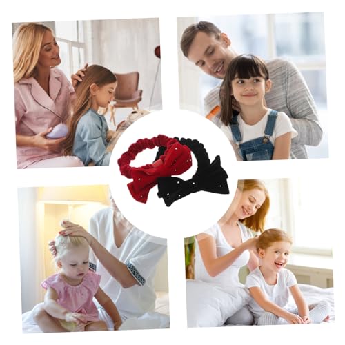 TOGEVAL 2stücke Haargummis Für Kleinkinder Mit Schleifen Bequeme Für Junge Mädchen Sichere Haargummis Mit Gummizug Mädchen Haar-accessoires Für Festliche Anlässe Und Alltag von TOGEVAL